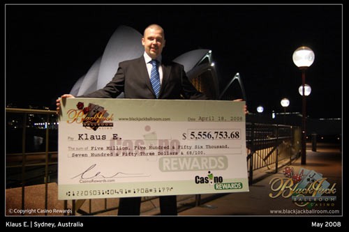 Klaus E. retire son chèque de 5,5 millions de dollars en Australie