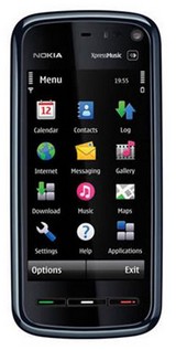 Téléphone mobile sans abonnement Nokia 5800 XpressMusic Bleu/Noir