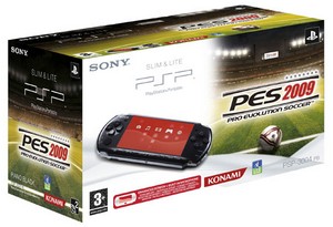 Console portable Sony PSP 3000 Slim & Lite Noir + Pro Evolution Soccer 2009
