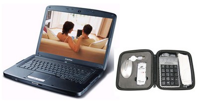 Ordinateur portable Acer Emachines E510-1A2G12Mi 15,4 pouces TFT + Travel Pack