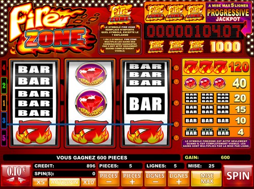 Gain Casino Riva - Jeu Fire Zone