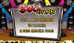 Vous accédez au jeu bonus "Solo d'une Rock Star".