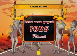 Vous gagnez 1025 pièces grâce au Jeu Bonus !