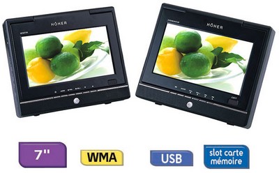 Lecteur DVD portable H&ouml;her PDV Twin 2058