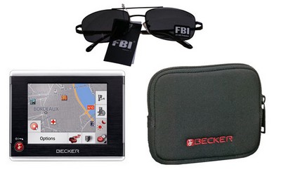 GPS Becker Traffic Assist 7927 Europe + Housse n&eacute;opr&egrave;ne + Lunettes FBI