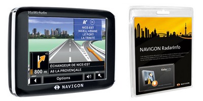 GPS Navigon 2210 ViaMichelin Edition Europe + Mise &agrave; jour RadarInfo