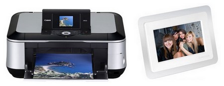 Imprimante multifonctions Canon Pixma MP620 WiFi + Cadre Num&eacute;rique 7" Q.Media