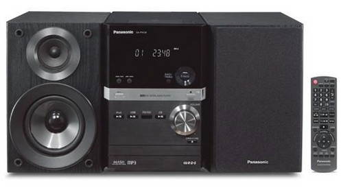 Micro cha&icirc;ne avec Dock iPod Panasonic SC-PM38EF-K