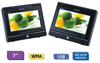 Lecteur DVD portable H&ouml;her PDV Twin 2058