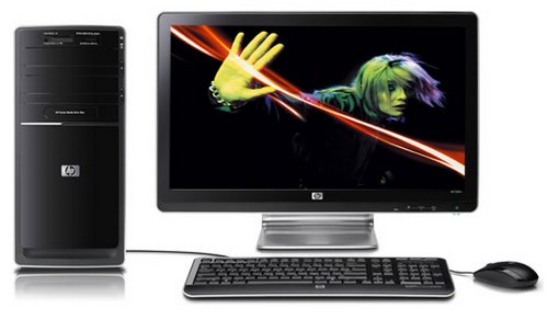 Ordinateur de bureau HP Pavilion p6122fr-m + &eacute;cran 21,5" TFT HP 2159v